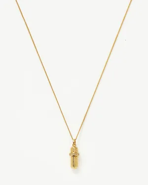 Message in a Bottle Ridge Pendant Necklace