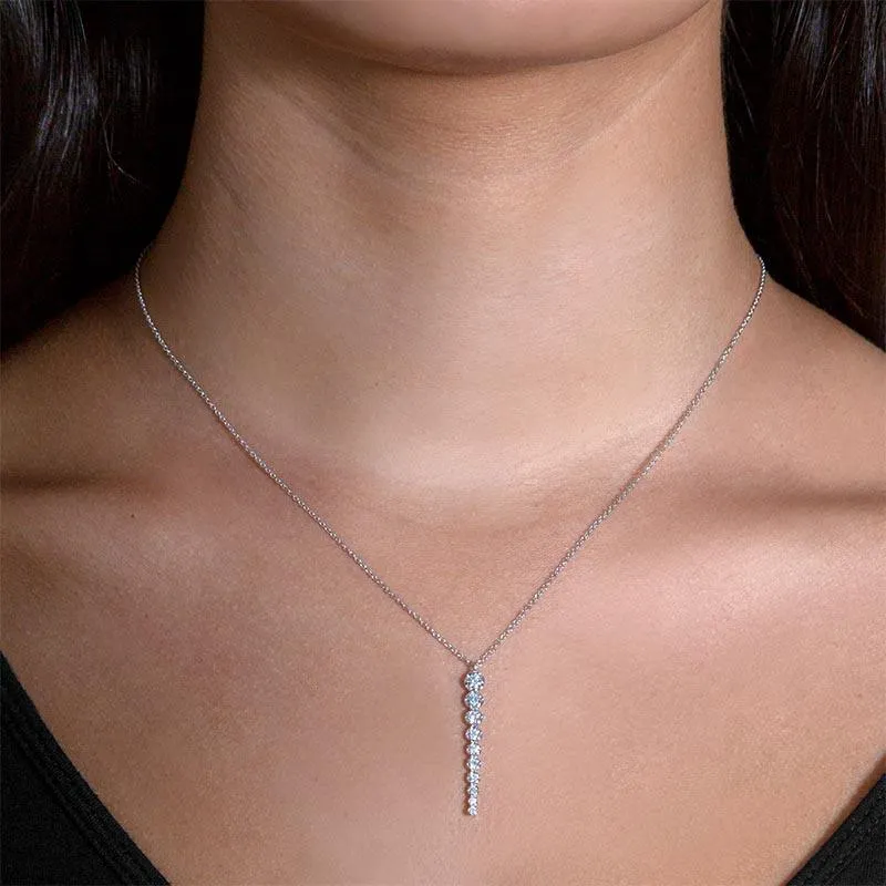 Milada Diamond Line Pendant