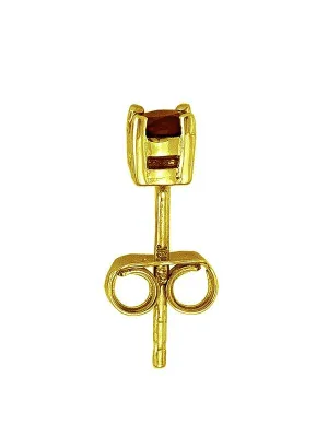 N4901 - YELLOW GOLD CRYSTAL BIRTHSTONE STUD EARRING