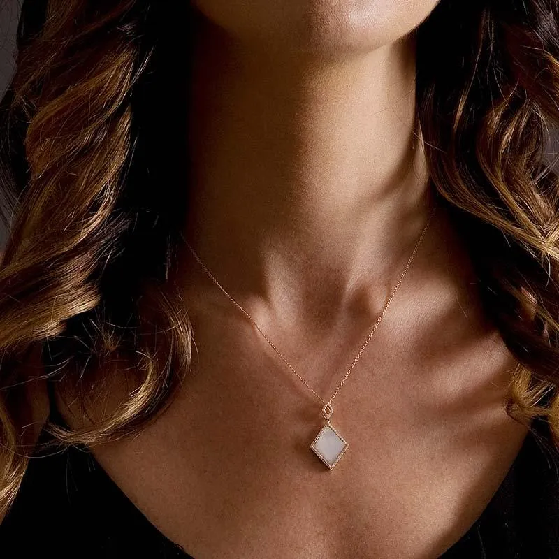Penelope Pearl and Diamond Pendant
