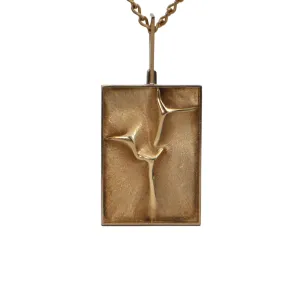 Singed Hans Gehrig Modernist Gold Pendant