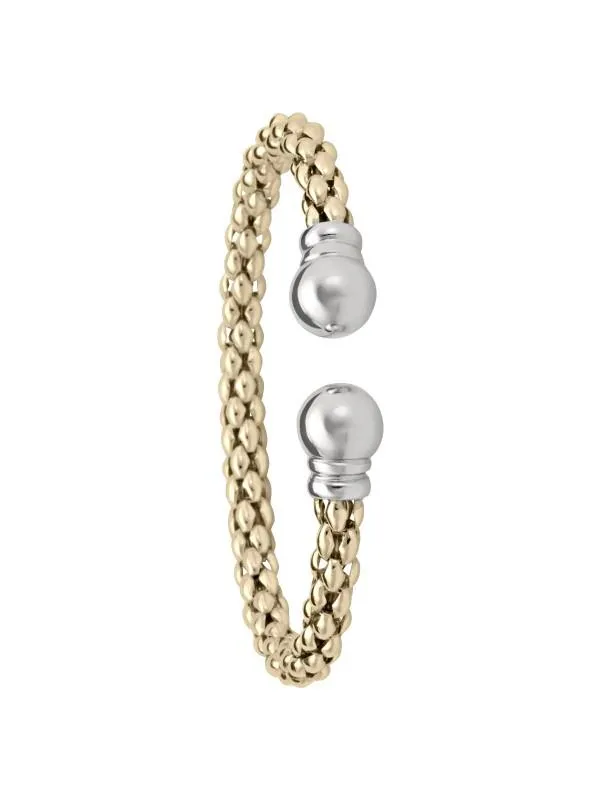 TWO TONE FANCY MESH BANGLE