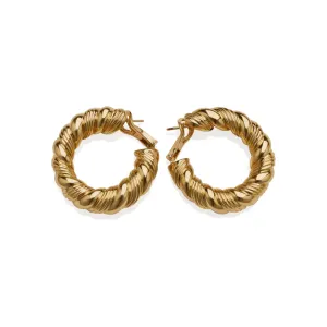 Van Cleef & Arpels Paris 1980s 18KT Yellow Gold Earrings