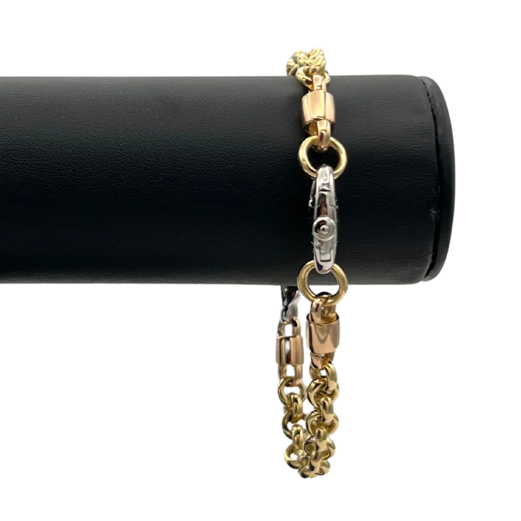 Vintage 18k 3 tone Pomellato Link Bracelet 46g
