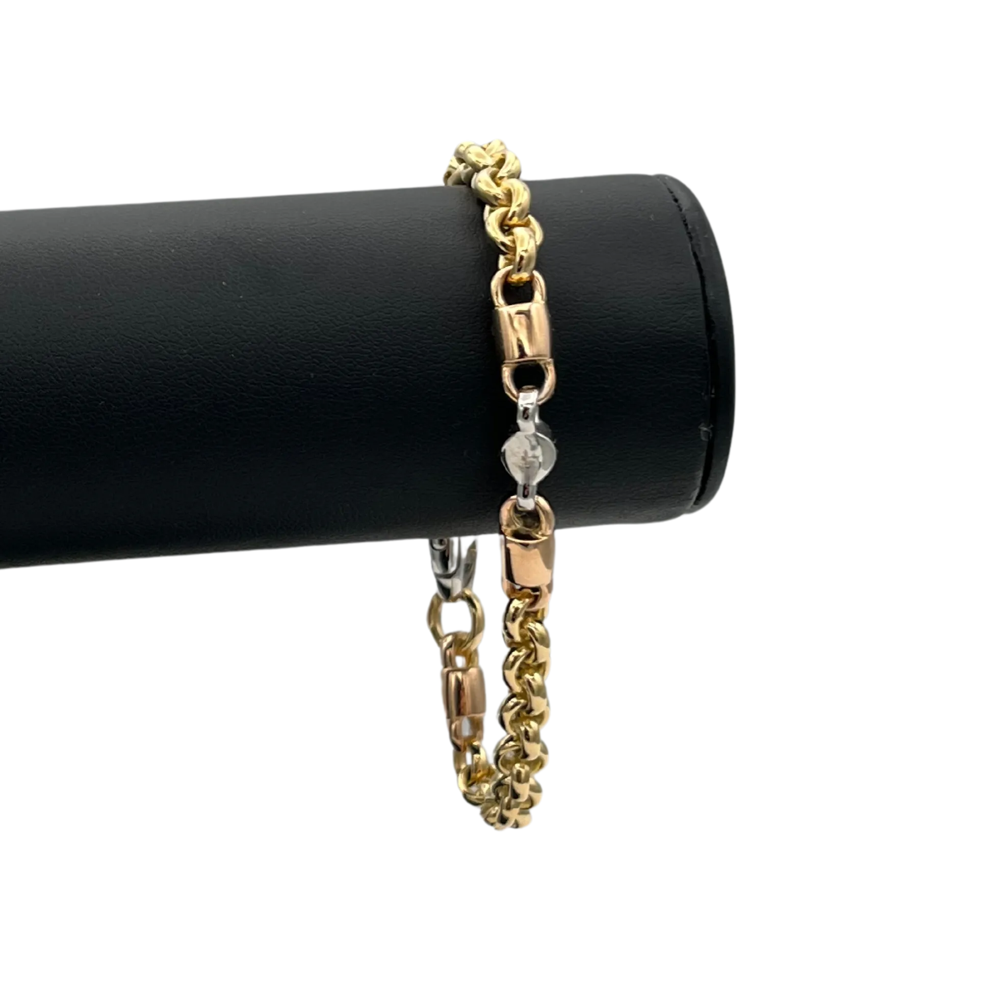 Vintage 18k 3 tone Pomellato Link Bracelet 46g