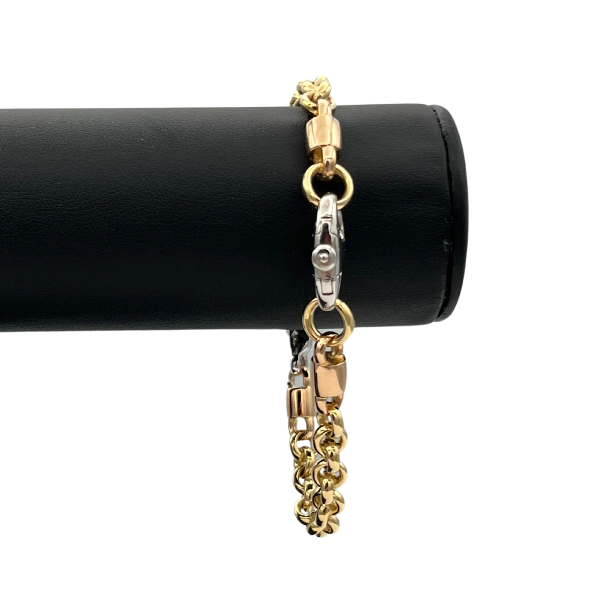 Vintage 18k 3 tone Pomellato Link Bracelet 46g