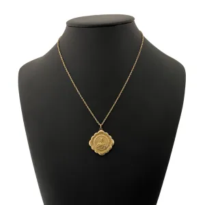 Vintage 18K Gold Devotional Pendant