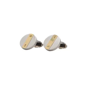 Vintage 18k Two-Toned Gold Cufflinks