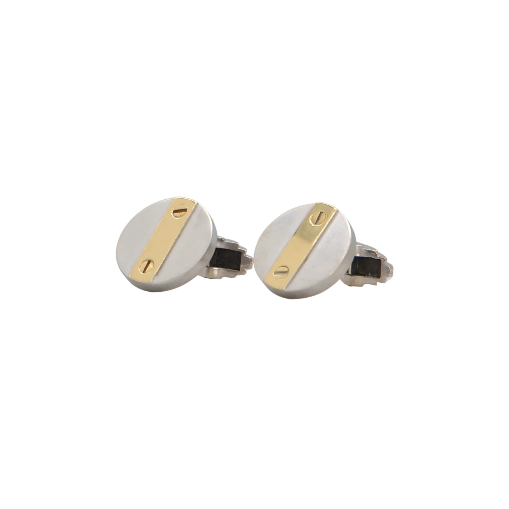 Vintage 18k Two-Toned Gold Cufflinks