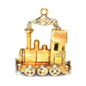 Vintage 18K Yellow and White Gold Train