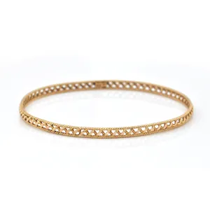 Vintage 18K Yellow Gold Bangle Bracelet