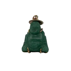Vintage Aventurine Quartz Buddha Charm/Pendant