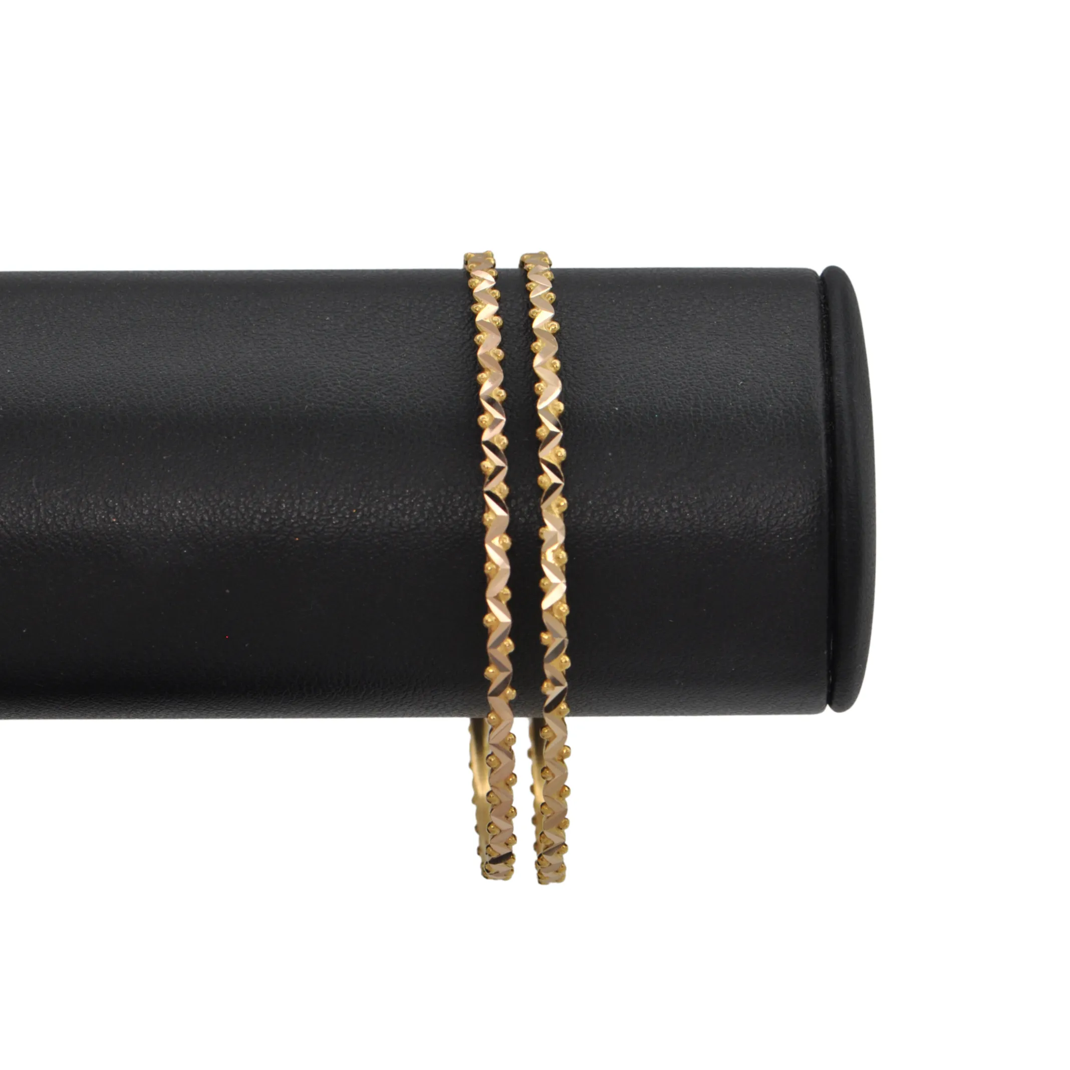 Vintage Egyptian 18K Gold Bangle Bracelet