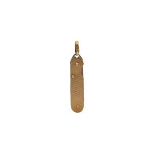 Vintage Italian Miniature 18K Two-Toned Pocket Knife Charm