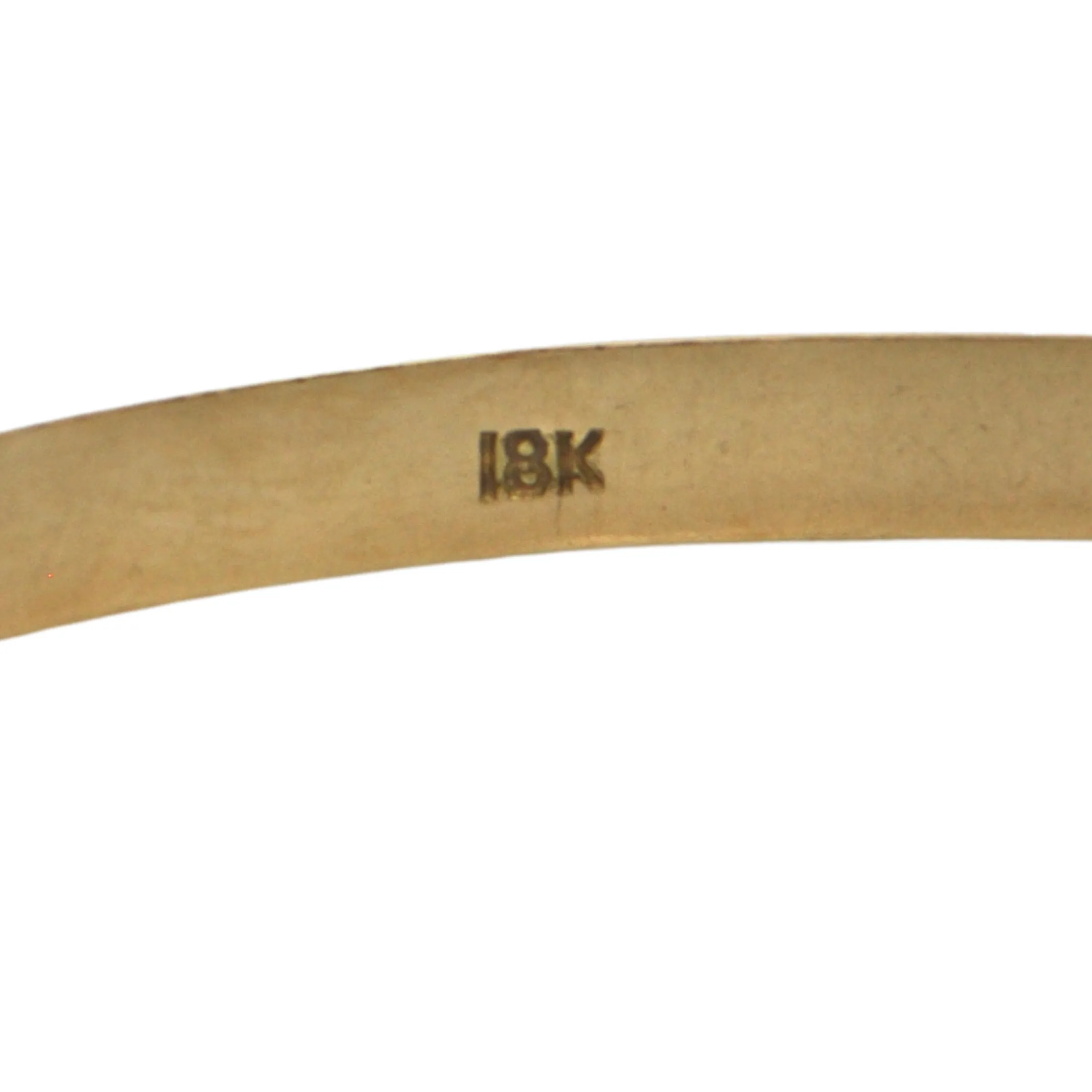 Vintage Solid 18k Gold Bangle Bracelet